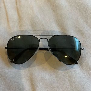 Ray-Ban Polarized Aviator - Black